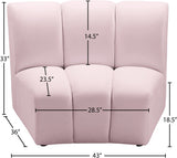 Infinity Modular Chair - Stylish Contemporary Seating with Soft Velvet and Deep Channel Tufting
