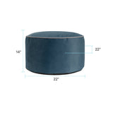 Qivuit Blue Foot Pouf