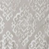 Jacquard Damask (Max Blackout) Window Curtain, Light Grey