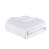Cotton Sateen Luxury Comforter/Duvet Cover Set, White