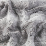 Soft Faux Fur Mink Reversible Blanket, Grey