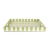 Soho Green Stripe Tray