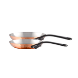 Mauviel M'Heritage M'150 CI 2-Piece Copper Frying Pan Set With Cast Iron Handles