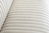 Ravish Velvet Loveseat - Modern Elegance with Deep Channel Tufting & Stylish Gold or Chrome Legs