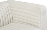 Ravish Velvet Loveseat - Modern Elegance with Deep Channel Tufting & Stylish Gold or Chrome Legs