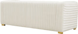 Ravish Velvet Sofa - Elegant Contemporary Design with Deep Channel Tufting & Stylish Metal Legs