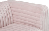 Ravish Velvet Loveseat - Modern Elegance with Deep Channel Tufting & Stylish Gold or Chrome Legs