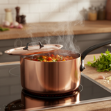 Mauviel M'Heritage M'150 CI Sauce Pan With Lid, Cast Iron Handle, 1.9-Qt