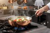 Mauviel M'Heritage M'150 CI Chef Pan With Lid, Cast Iron Handle, 3.6-Qt
