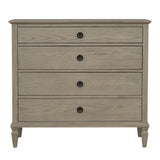 European Country Style Farmhouse 4-Drawer Dresser, Grey *