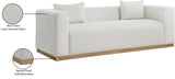 Alfie Sofa - Contemporary Overstuffed Linen Textured Couch for Cozy Living Room Reading Nook