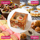 Fall Cookie Boxes with Window Set of 30