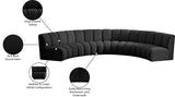Infinity Boucle Fabric Modular Sectional - Stylish 5pc Contemporary Seating with Deep Channel Tufting