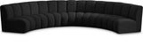 Infinity Boucle Fabric Modular Sectional - Stylish 5pc Contemporary Seating with Deep Channel Tufting