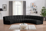 Infinity Boucle Fabric Modular Sectional - Stylish 5pc Contemporary Seating with Deep Channel Tufting
