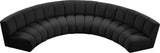 Infinity Boucle Fabric Modular Sectional - Stylish 5pc Contemporary Seating with Deep Channel Tufting