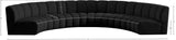 Infinity Boucle Fabric Modular Sectional Sofa - Contemporary Design with Deep Channel Tufting Comfort