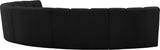 Infinity Boucle Fabric Modular Sectional Sofa - Contemporary Design with Deep Channel Tufting Comfort