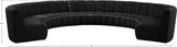 Infinity Boucle Fabric Modular Sectional Sofa - Contemporary Design with Deep Channel Tufting Comfort
