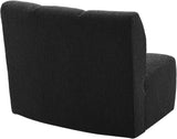 Infinity Boucle Fabric Modular Chair - Luxurious Deep Channel Tufting for Contemporary Living Spaces
