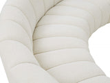 Infinity Boucle Fabric 12pc Modular Sectional Sofa with Deep Channel Tufting for Modern Living