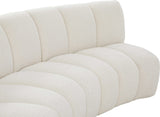 Infinity Boucle Fabric 12pc Modular Sectional Sofa with Deep Channel Tufting for Modern Living