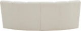 Infinity Boucle Fabric Contemporary 2-Piece Modular Sectional with Deep Channel Tufting Design