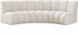 Infinity Modular Sectional Sofa - Contemporary 3-Piece Design with Deep Channel Tufting Comfort