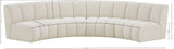 Infinity Boucle Fabric Modular Sectional Sofa with Deep Channel Tufting for Modern Living Spaces
