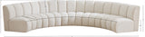 Infinity Boucle Fabric Modular Sectional - Stylish 5pc Contemporary Seating with Deep Channel Tufting