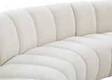 Infinity Boucle Fabric Modular Sectional - Stylish 5pc Contemporary Seating with Deep Channel Tufting
