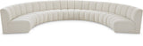 Infinity Modular Sectional Sofa - Contemporary 7pc Design with Deep Channel Tufting for Comfort