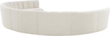 Infinity Boucle Fabric Modular Sectional Sofa – Luxurious Deep Channel Tufting & Contemporary Design