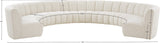 Infinity Boucle Fabric Modular Sectional Sofa - Contemporary Design with Deep Channel Tufting Comfort