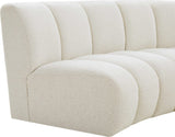 Infinity Boucle Fabric Modular Sectional Sofa - Contemporary Design with Deep Channel Tufting Comfort