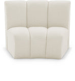 Infinity Boucle Fabric Modular Chair - Luxurious Deep Channel Tufting for Contemporary Living Spaces