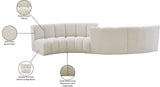 Infinity Boucle Fabric Modular Sectional Sofa with Deep Channel Tufting for Modern Living Spaces