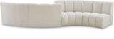 Infinity Boucle Fabric Modular Sectional Sofa with Deep Channel Tufting for Modern Living Spaces