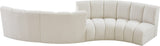 Infinity Boucle Fabric Modular Sectional Sofa with Deep Channel Tufting for Modern Living Spaces