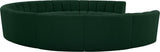 Infinity Boucle Fabric Soft Contemporary 10pc Modular Sectional with Deep Channel Tufting Design