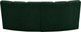 Infinity Boucle Fabric Contemporary 2-Piece Modular Sectional with Deep Channel Tufting Design