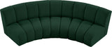 Infinity Modular Sectional Sofa - Contemporary 3-Piece Design with Deep Channel Tufting Comfort