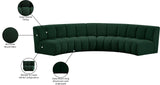 Infinity Boucle Fabric Modular Sectional Sofa with Deep Channel Tufting for Modern Living Spaces