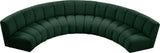 Infinity Boucle Fabric Modular Sectional - Stylish 5pc Contemporary Seating with Deep Channel Tufting