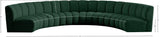 Infinity Boucle Fabric Modular Sectional Sofa - Contemporary Design with Deep Channel Tufting Comfort