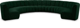 Infinity Boucle Fabric Modular Sectional Sofa - Contemporary Design with Deep Channel Tufting Comfort
