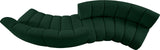 Infinity Boucle Fabric Modular Sectional Sofa with Deep Channel Tufting for Modern Living Spaces
