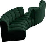 Infinity Boucle Fabric Modular Sectional Sofa with Deep Channel Tufting for Modern Living Spaces