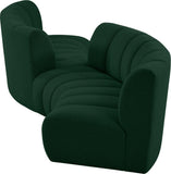 Infinity Boucle Fabric Modular Sectional Sofa with Deep Channel Tufting for Modern Living Spaces