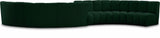 Infinity Boucle Fabric Modular Sectional Sofa - Contemporary Design with Deep Channel Tufting Comfort